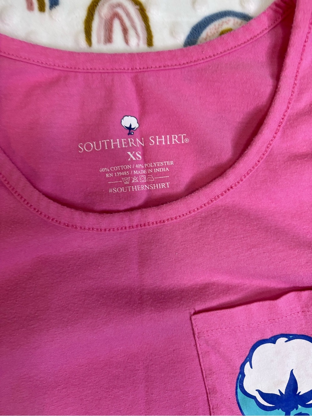 Southern Marsh Tie Dye Tank Top and Southern Shirt Company Pink Tank with Pocket - Picture 2 of 4